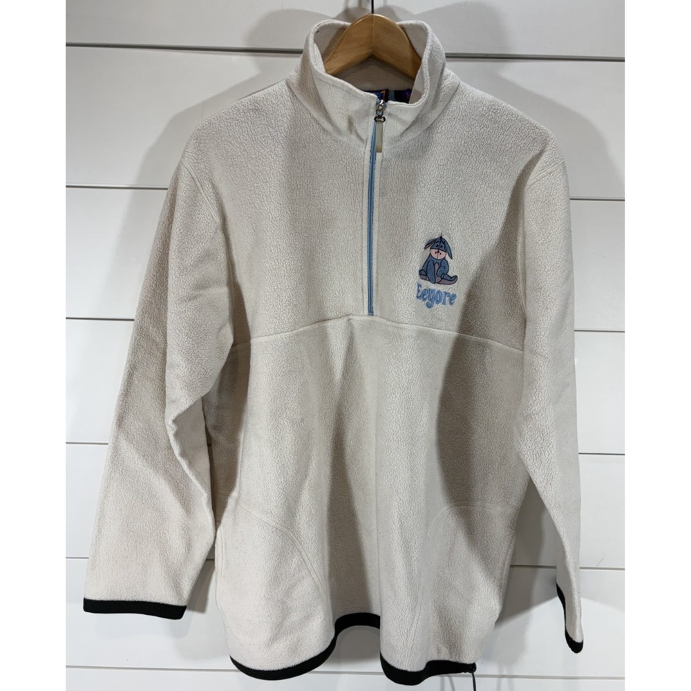 Vintage Disney Winnie the Pooh Sweatshirt EEYORE Fleece Pullover Women's Medium